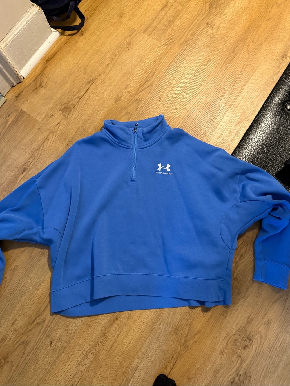 Under Armour cropped half zip